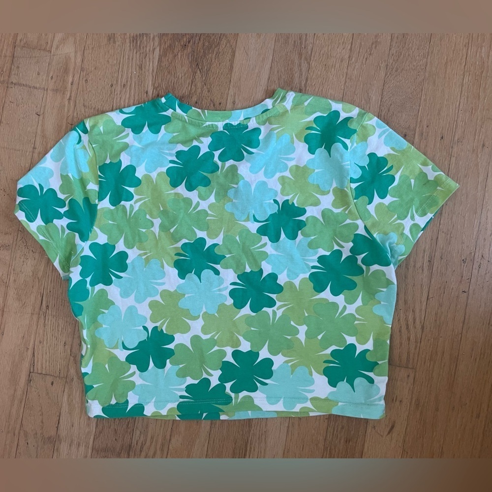 Care Bears Green and White Clover cropped tee - Picture 4 of 4